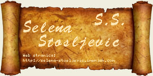 Selena Stošljević vizit kartica